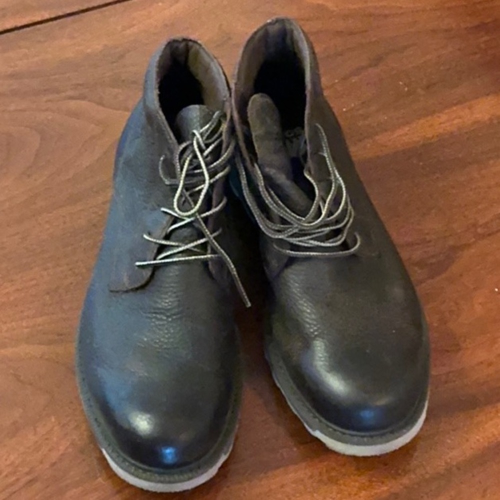 Sorel Madson II Waterproof Brown Pebbled Leather Lace Up Chukka Ankle Boots
